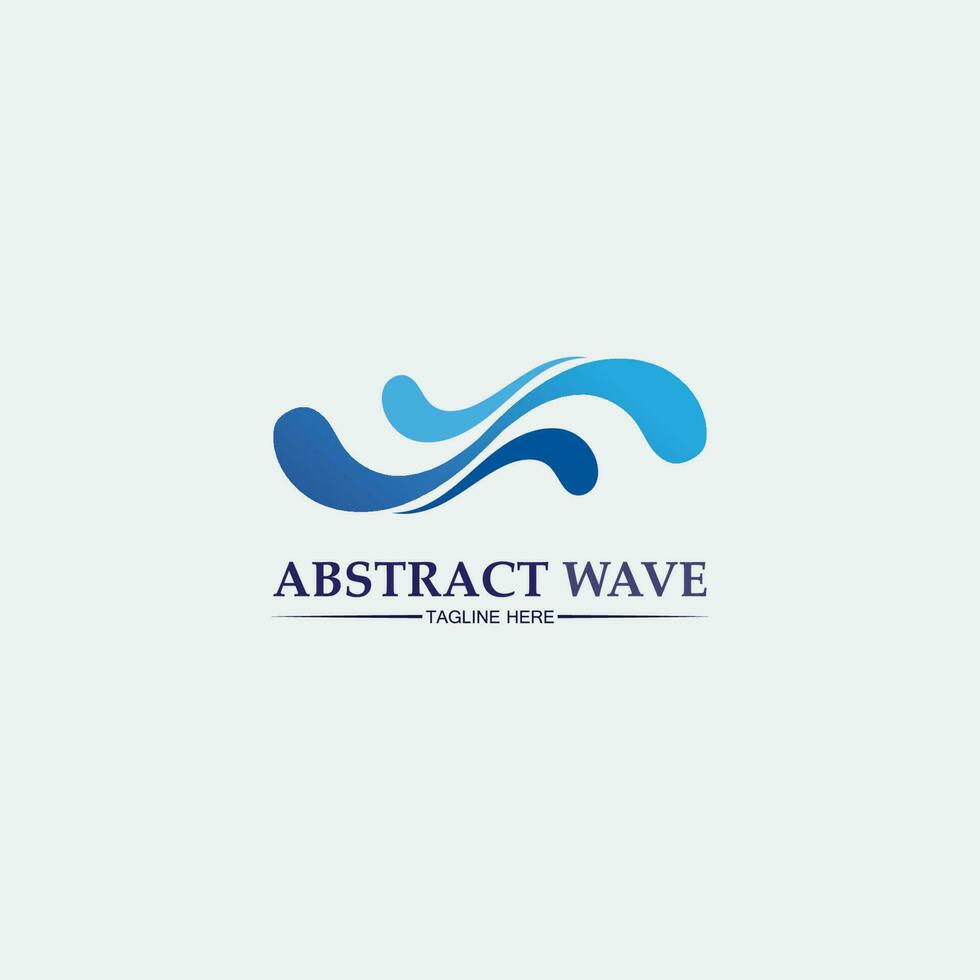 Water wave icon vector