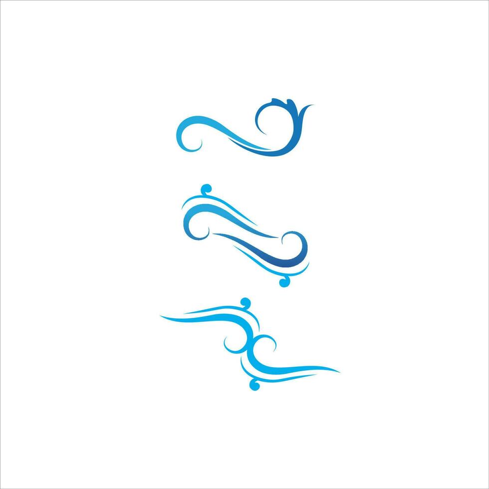 Water wave icon vector