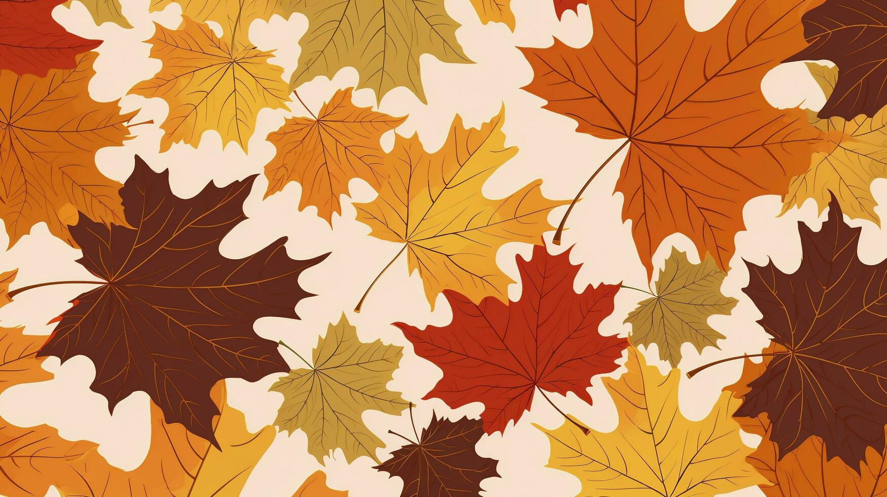 Fall leaves isolated on white background collection, generate ai ...