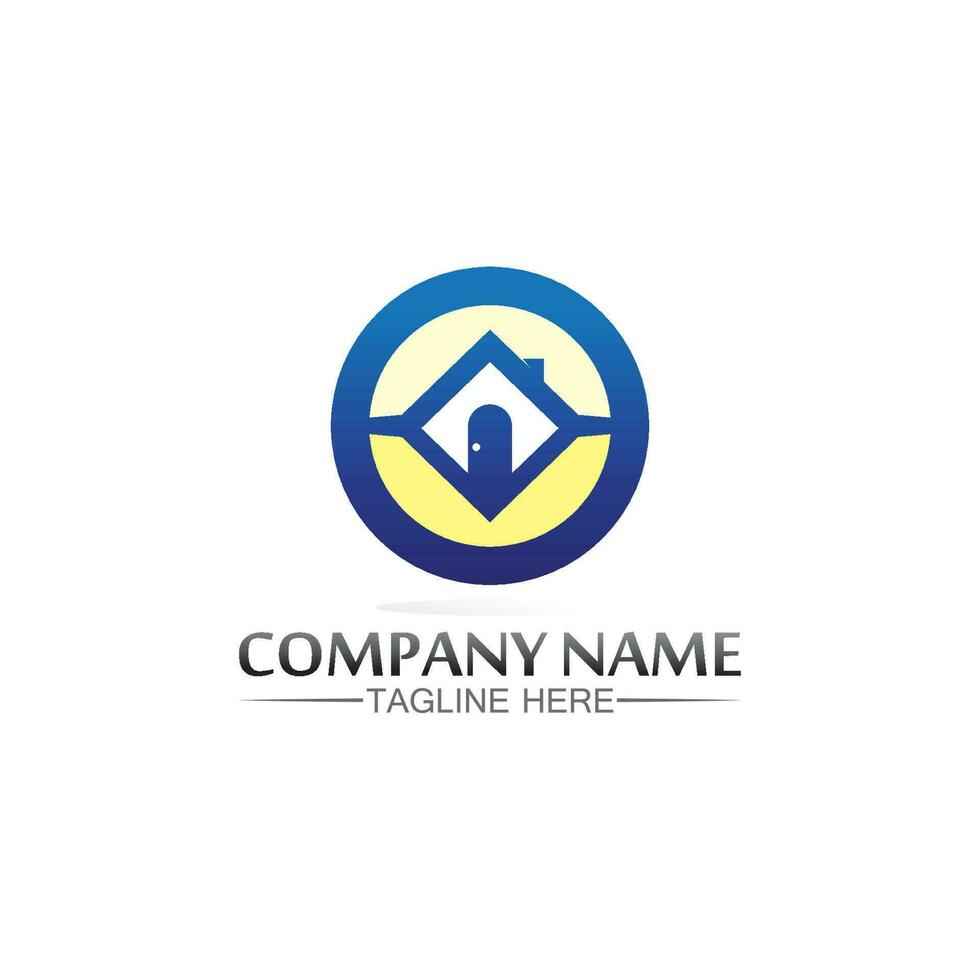 Building home logo, house logo, architecture, icon, residence and city, town, design and window, estate, business logo, vector home