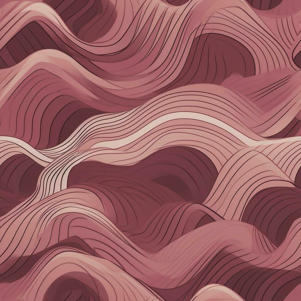 Seamless pattern with wavy scale texture, generate ai photo