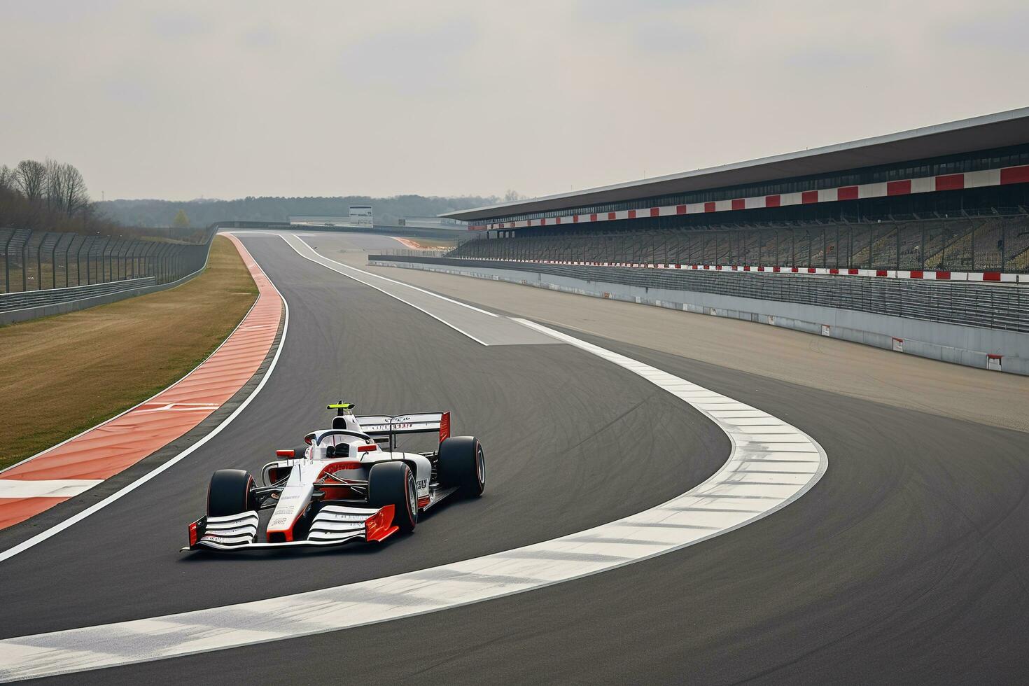 foto carreras coche deriva en el pista, polvo desde debajo el ruedas Arte ilustración, movimiento, generar ai