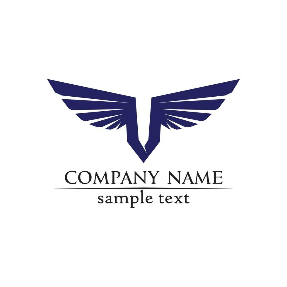 Falcon Wings Logo Template vector icon logo design app