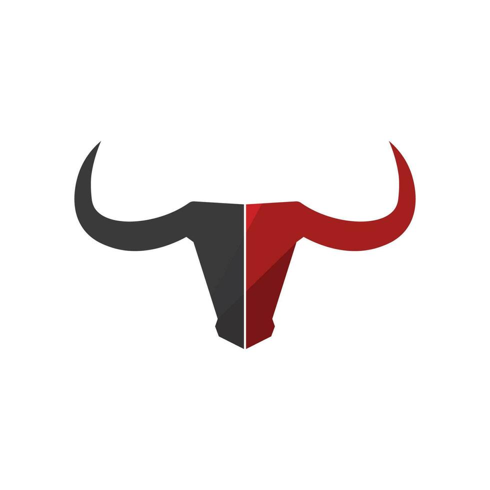 toro cabeza de búfalo vaca animal mascota diseño de logotipo vector para deporte cuerno búfalo animal mamíferos cabeza logo salvaje matador