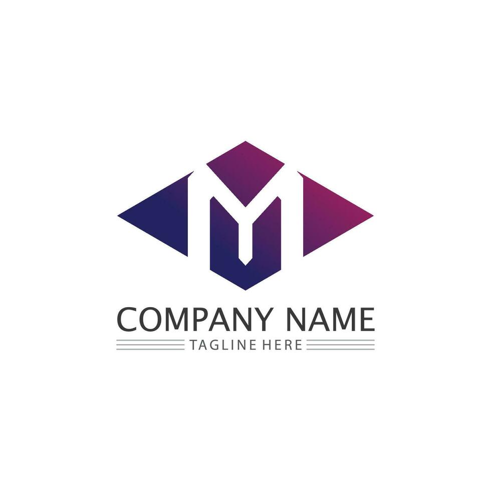 M Letter Logo Template vector