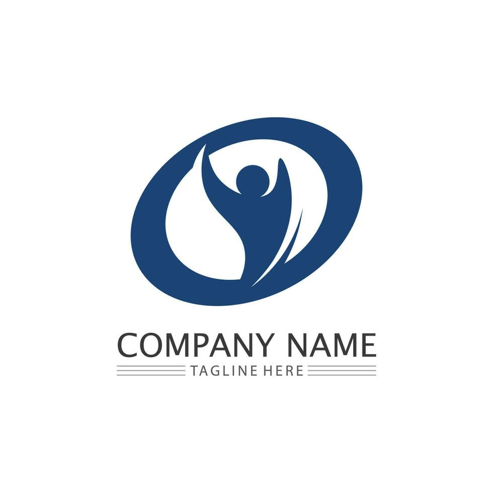 People logo, Team, Succes people work, Group and Community, Group Company and Business logo vector and design Care, Family icon Succes logo