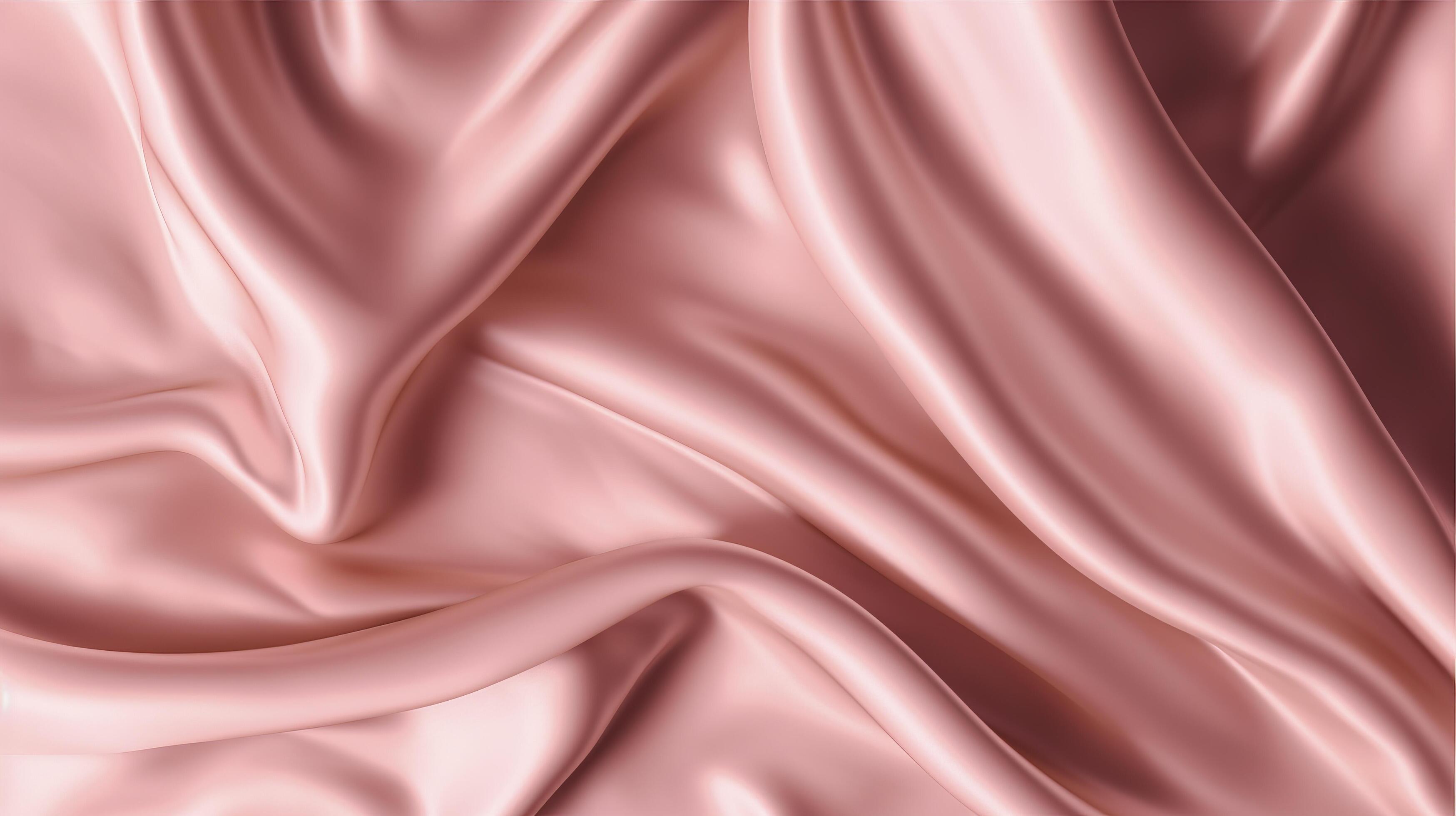 Realistic rose gold silk background, bronze foil realistic texture