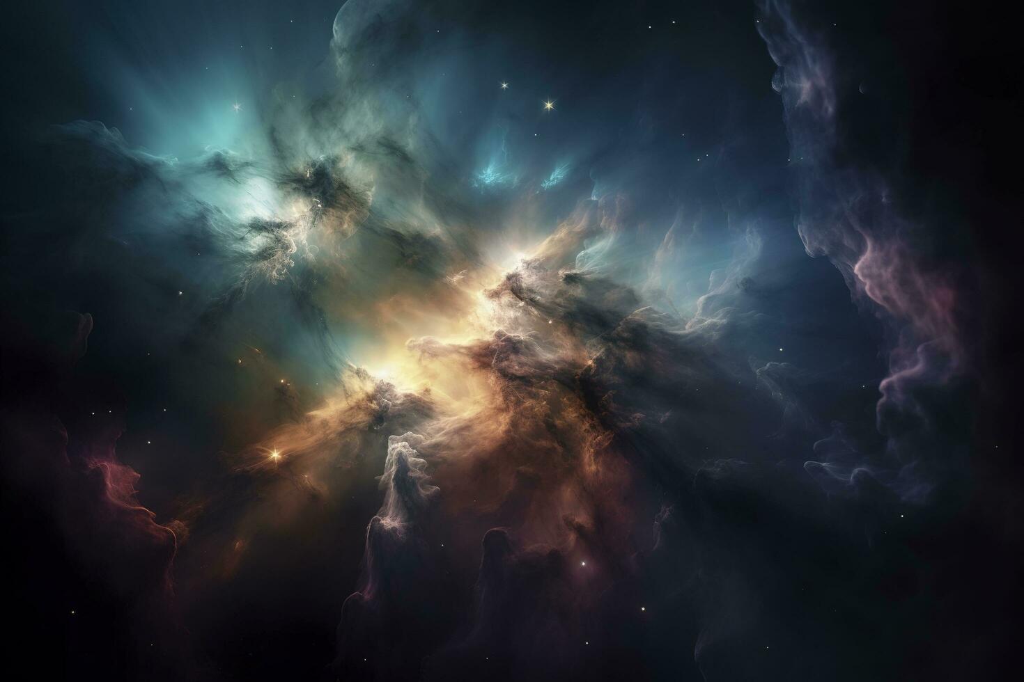 the Orion Nebula deep space objects , generate ai photo