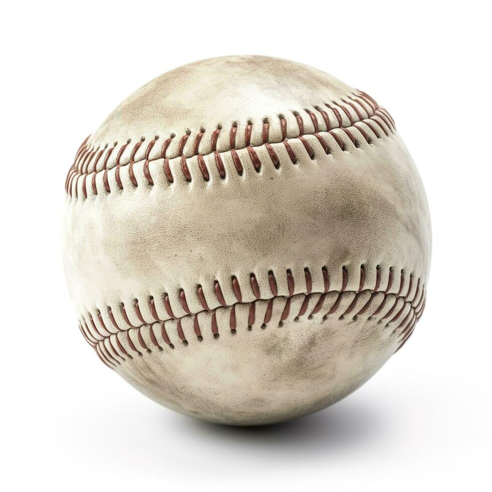 baseball isolated on white background, generate ai photo