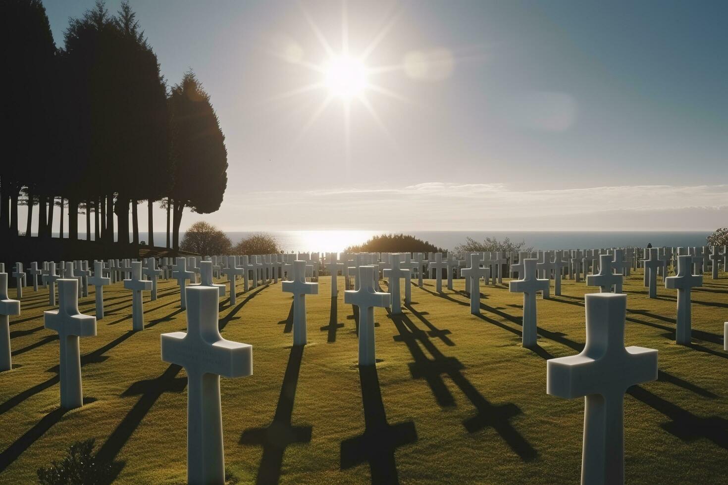 national cemetery, generate ai photo