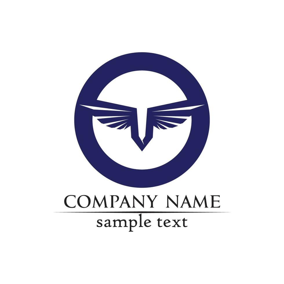 Falcon Wings Logo Template vector icon logo design app