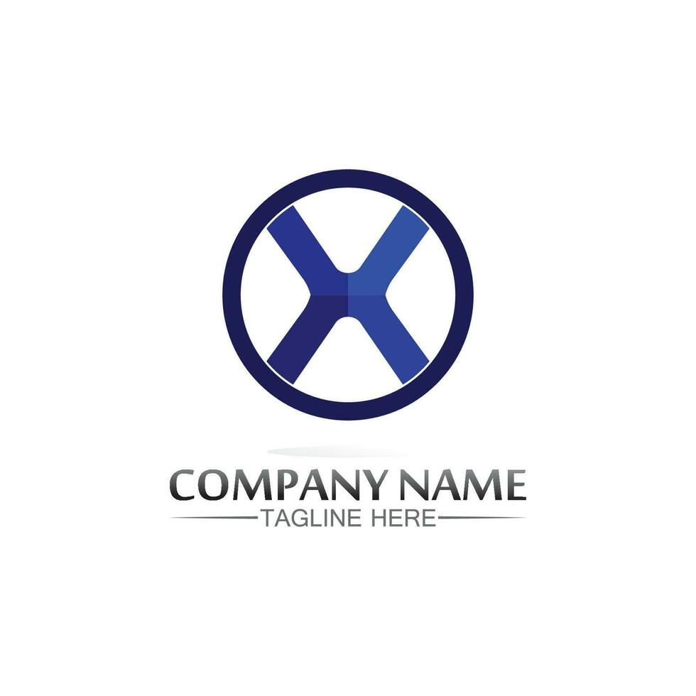 X logo and Letter X vector, Logo Template,  Illustration Design vector graphic alphabet symbol initial, brand