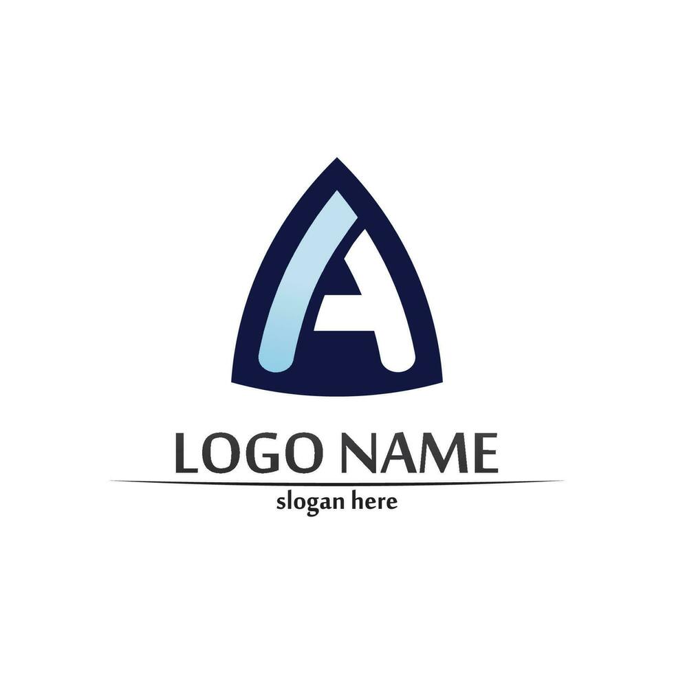 A Letter icon Template vector
