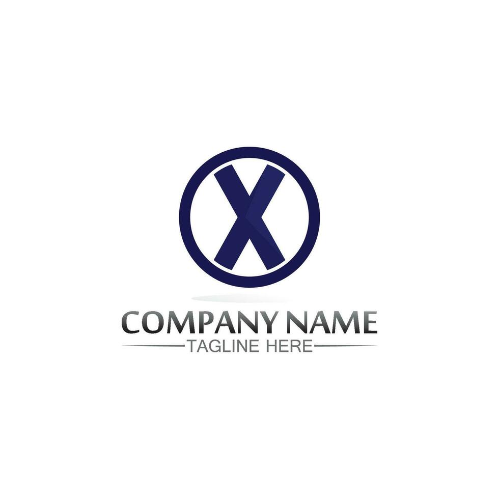 X logo and Letter X vector, Logo Template,  Illustration Design vector graphic alphabet symbol initial, brand