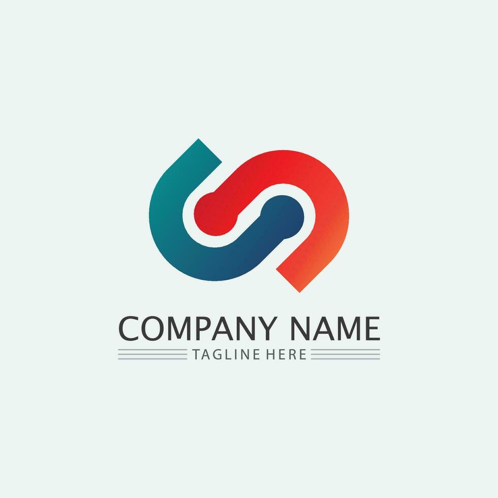 Business corporate S letter logo vector