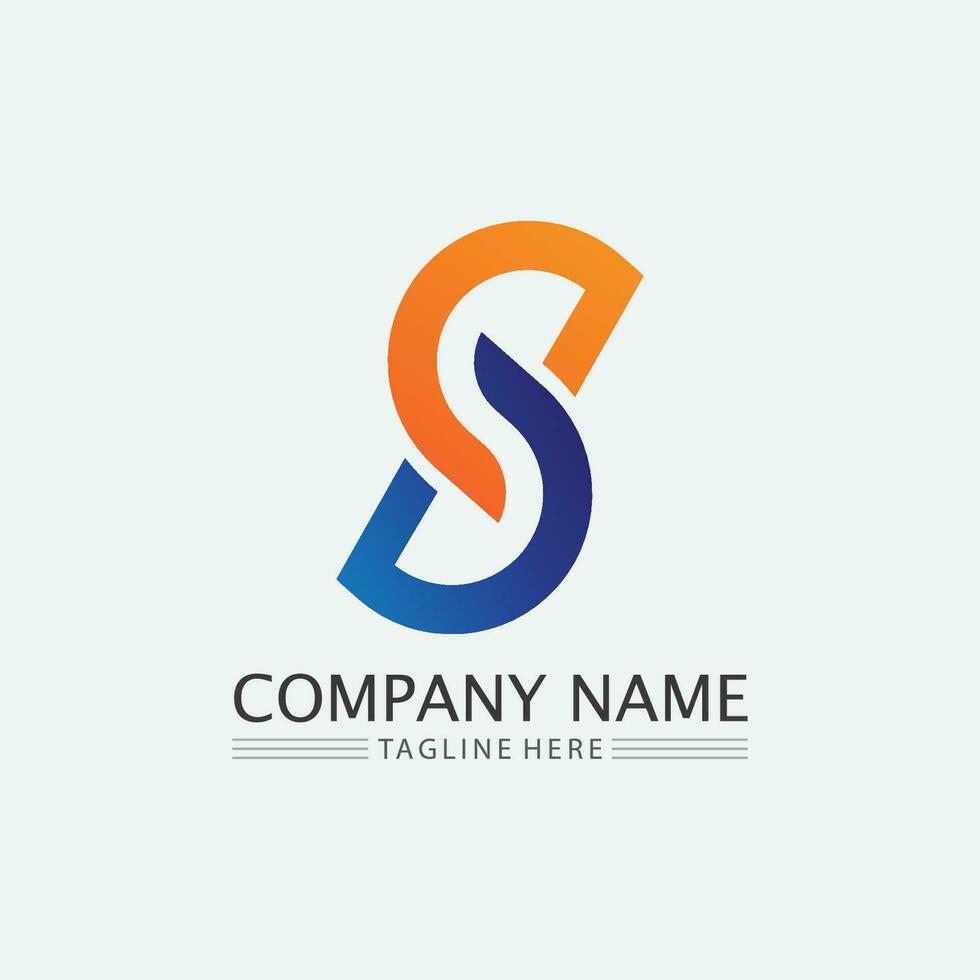 Business corporate S letter logo vector