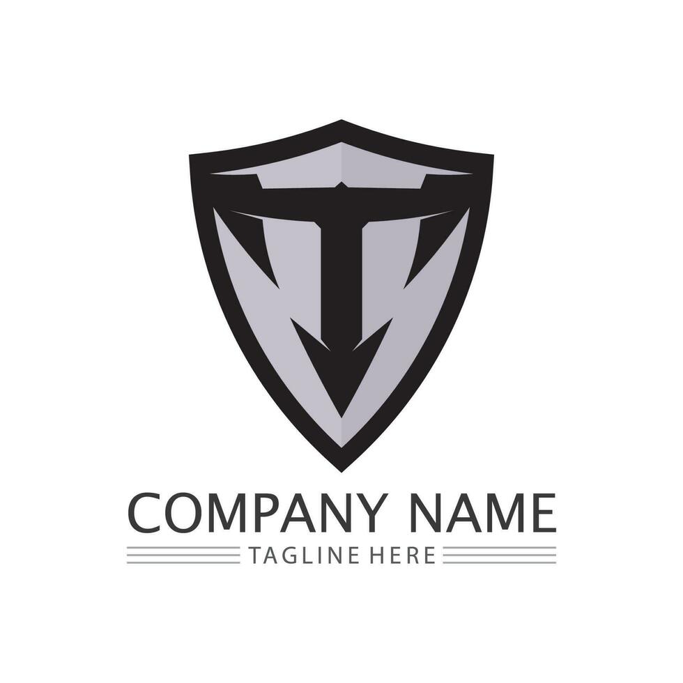 letter T logo image and font T design graphic  vector