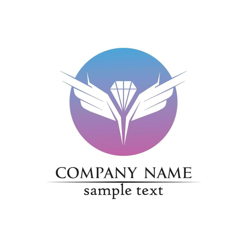 Falcon Wings Logo Template vector icon logo design app