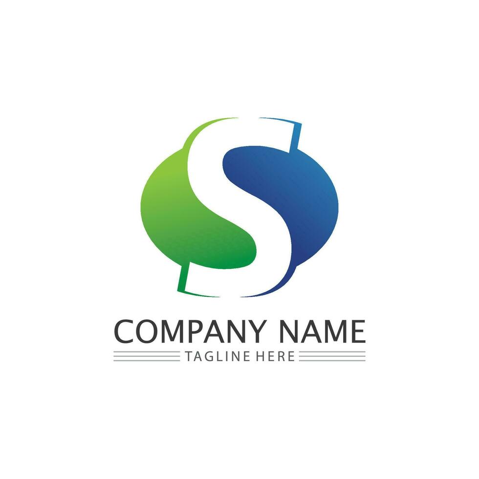 Business corporate S letter logo vector