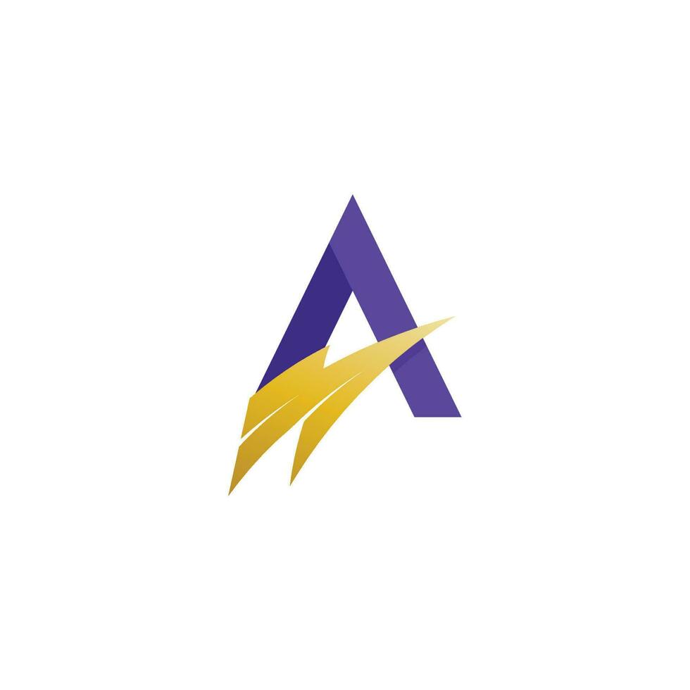 A Letter icon Template vector