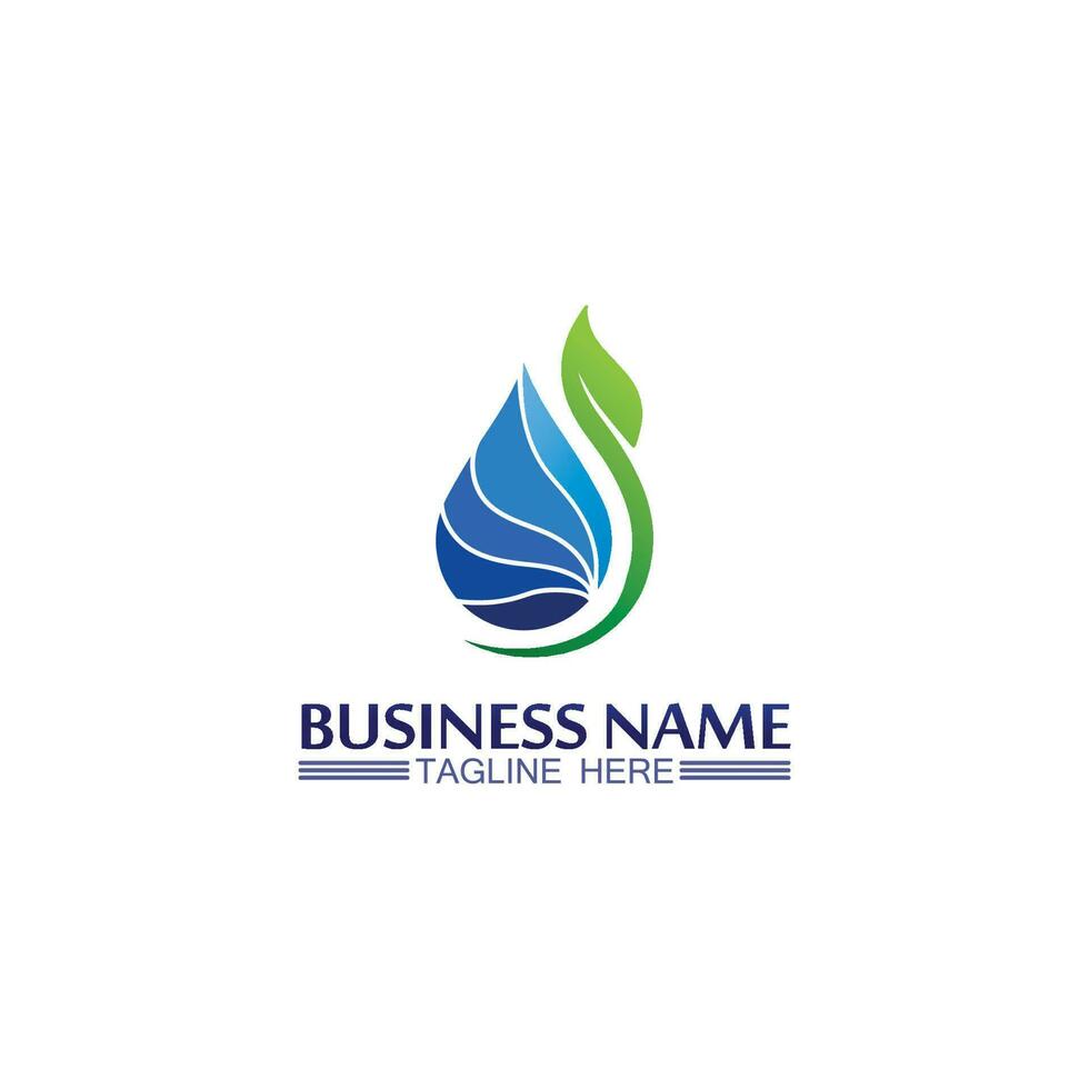 Water drop Logo Template vector