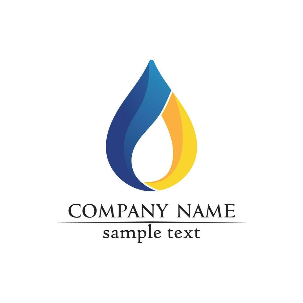 water drop Logo Template vector illustration design