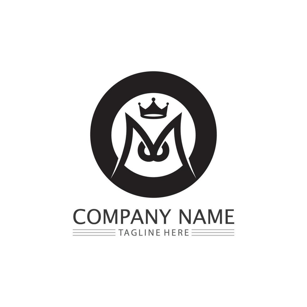 M Letter Logo Template vector
