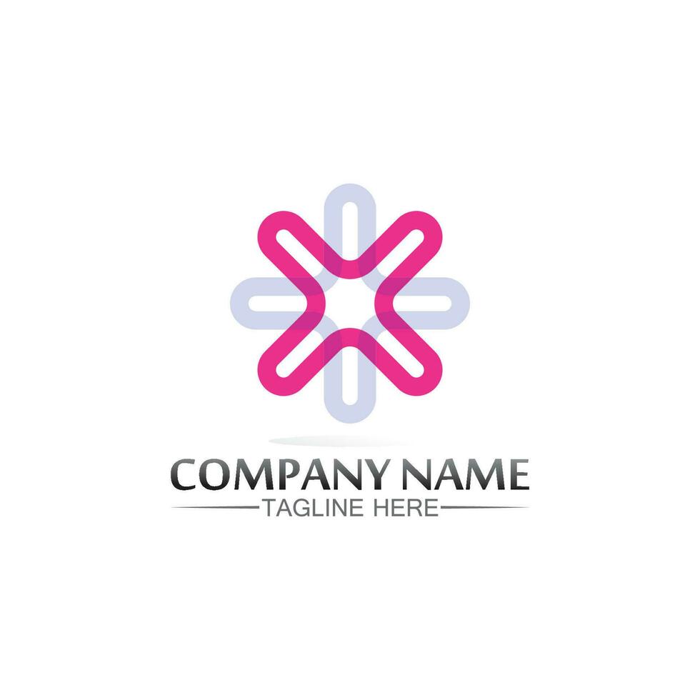 X logo and Letter X vector, Logo Template,  Illustration Design vector graphic alphabet symbol initial, brand