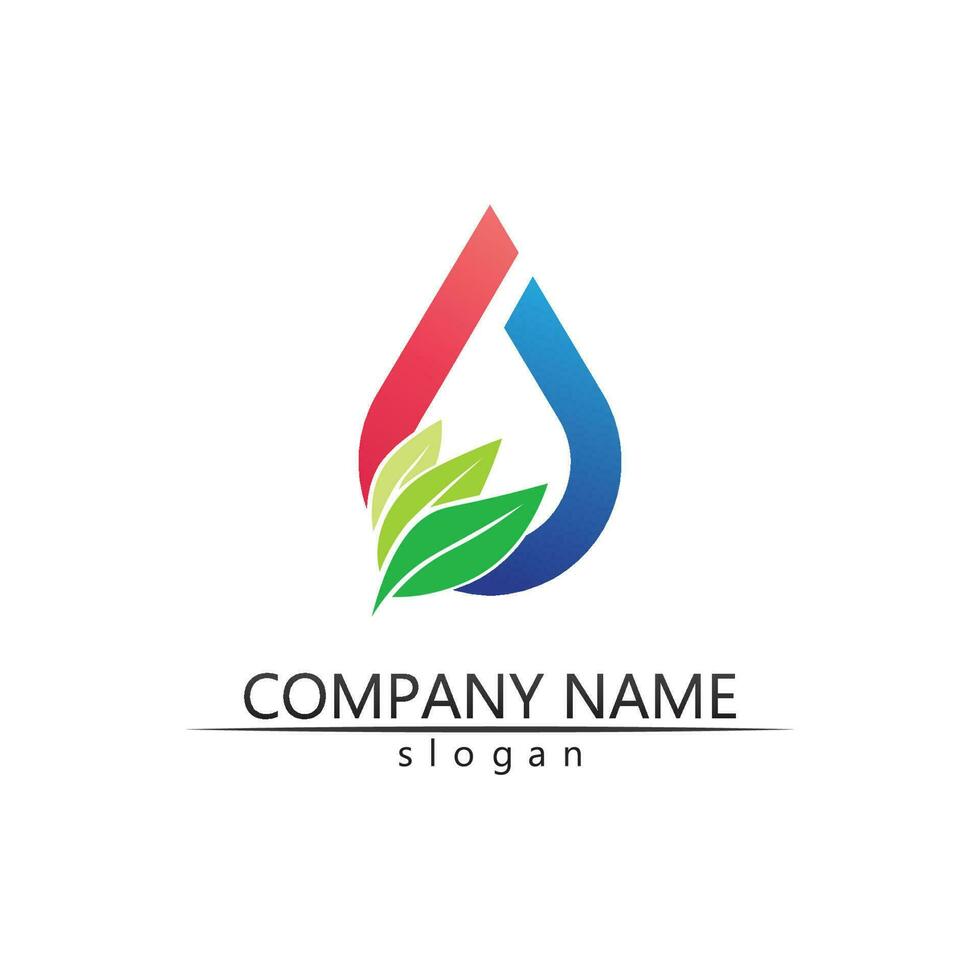 Water drop Logo Template vector