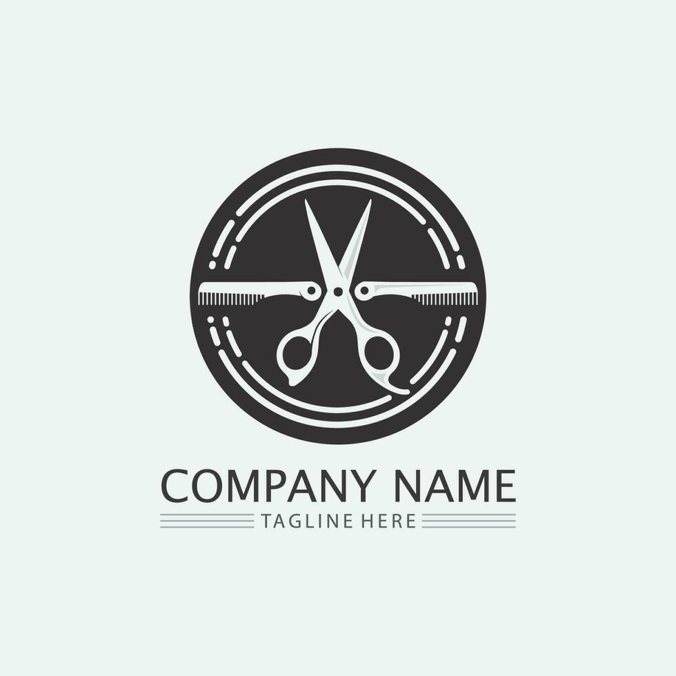Vintage barbershop logo and design emblems labels, badges, logos ...