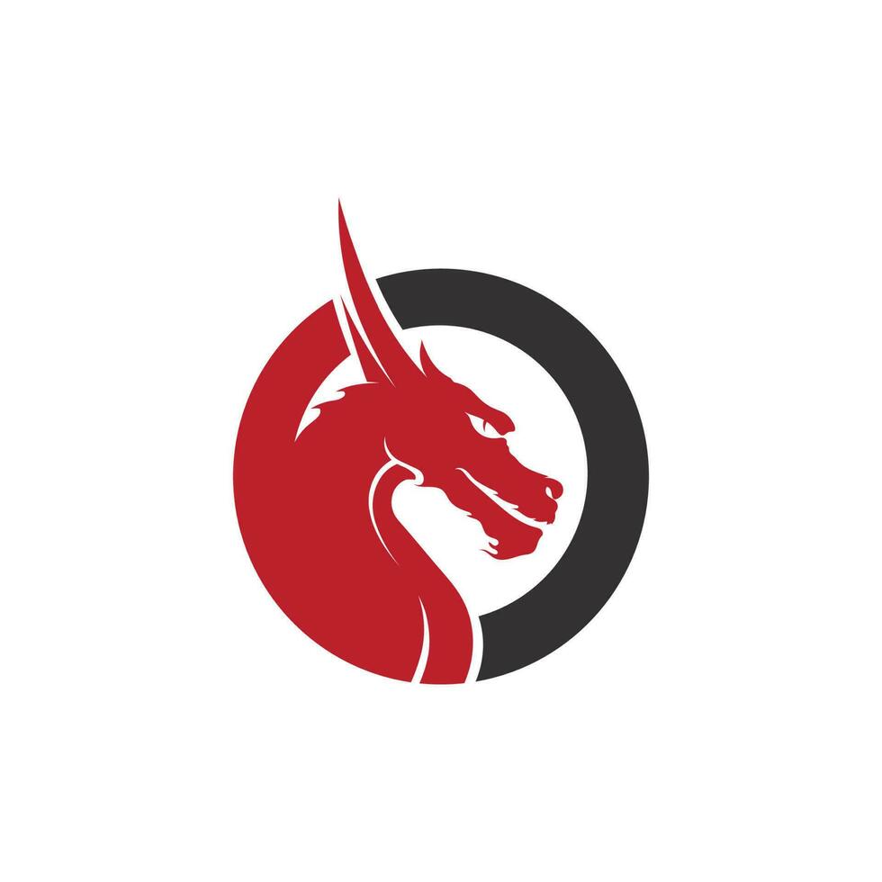 Dragon vector icon illustration