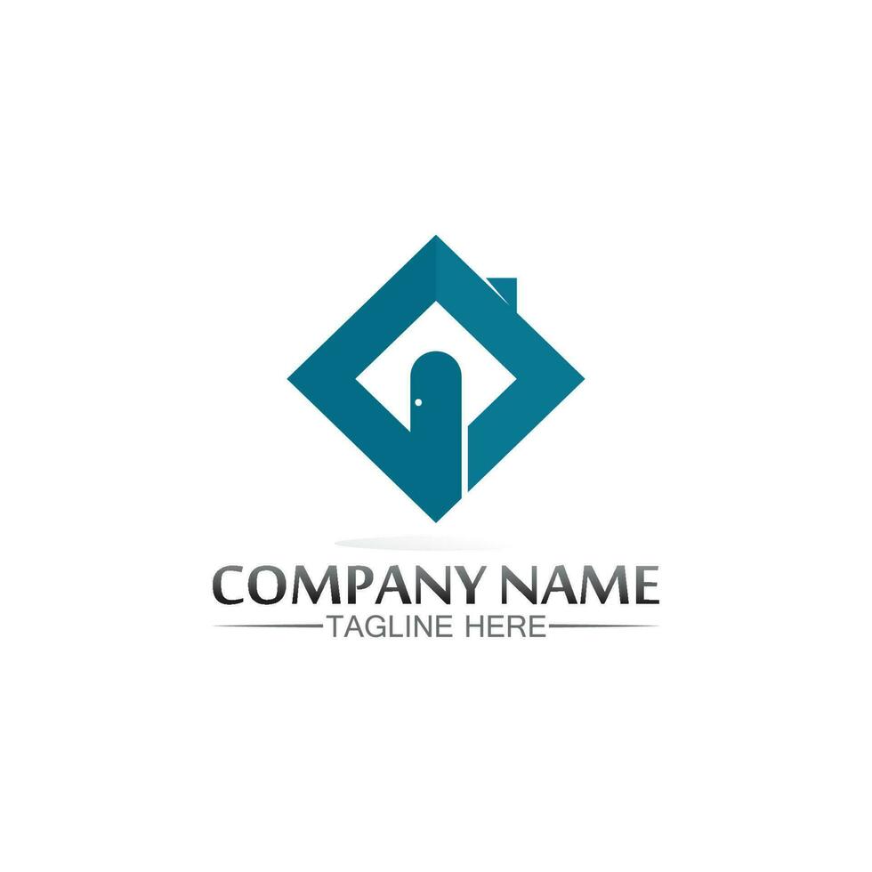 Building home logo, house logo, architecture, icon, residence and city, town, design and window, estate, business logo, vector home