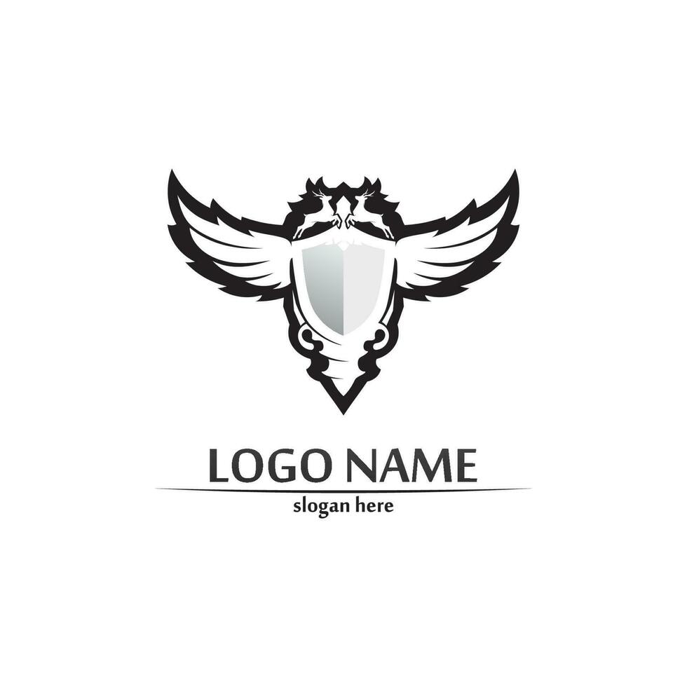 deer logo animal and mammal design and graphic vector