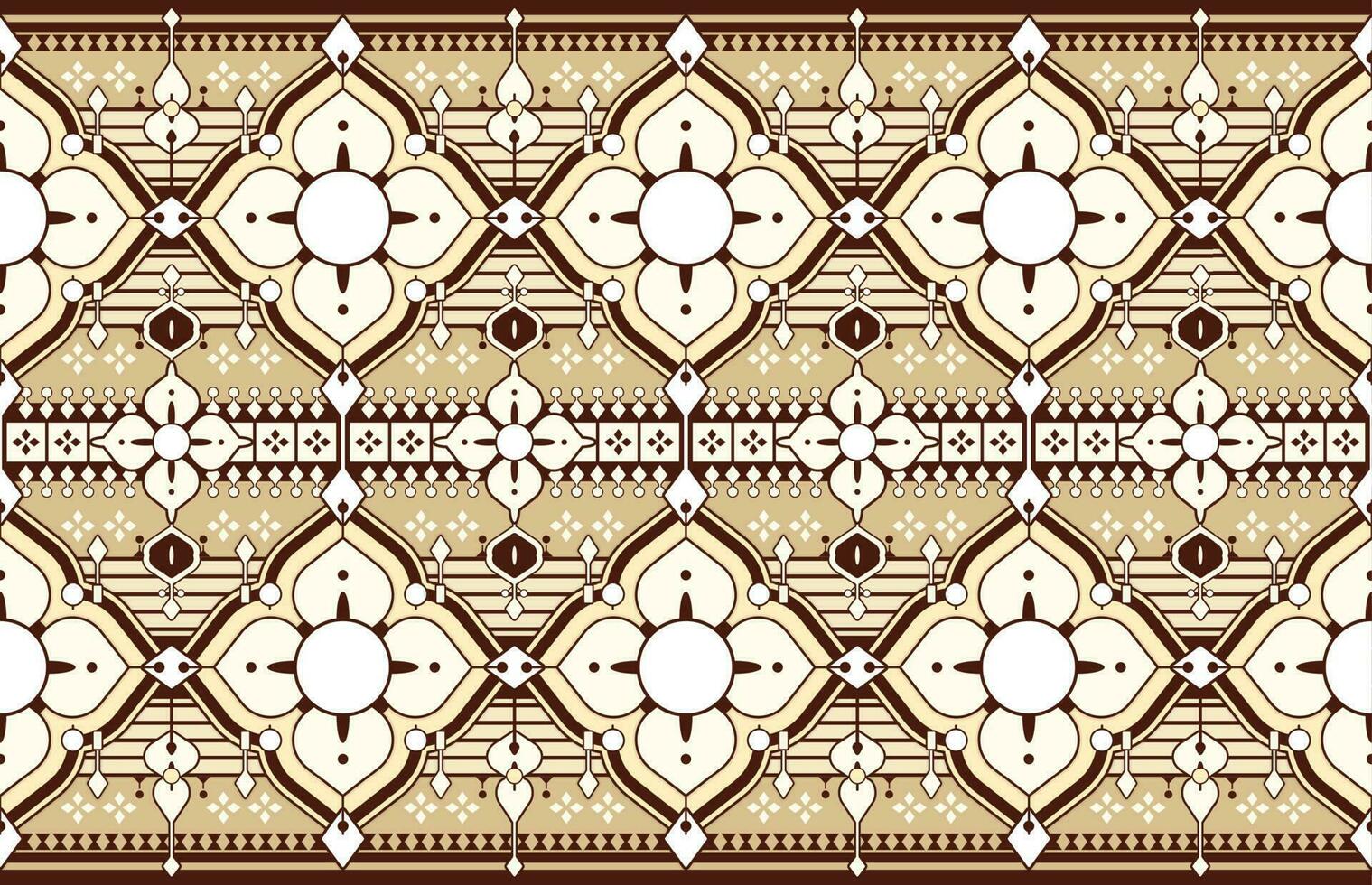 geometric and mandala ethnic fabric pattern for cloth carpet wallpaper background wrapping etc. vector