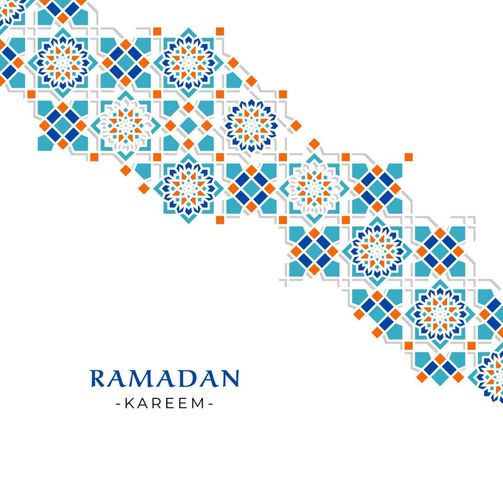 Ramadan Kareem Greeting Design for Social Media Post or Banner vector