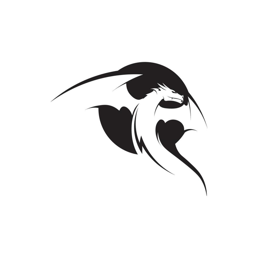Dragon vector icon illustration