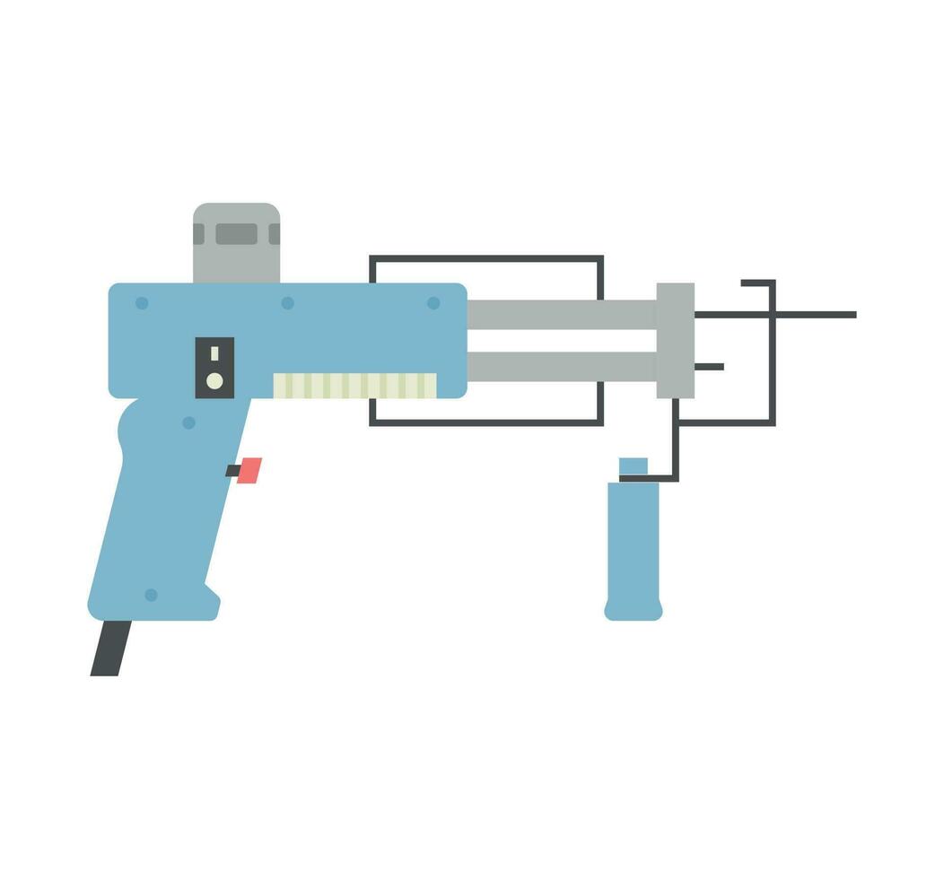 hecho a mano taller herramientas. mechones pistola. vector