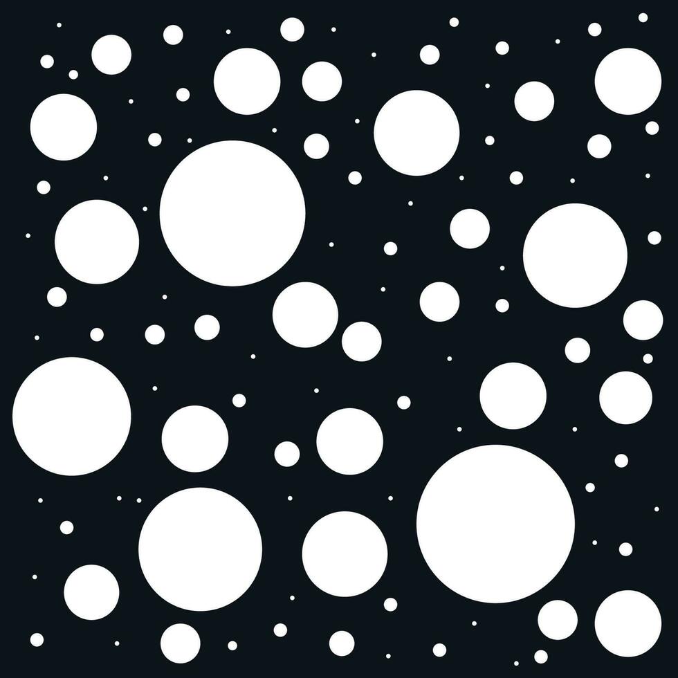 Simple pattern background, polka dot in black and white vector