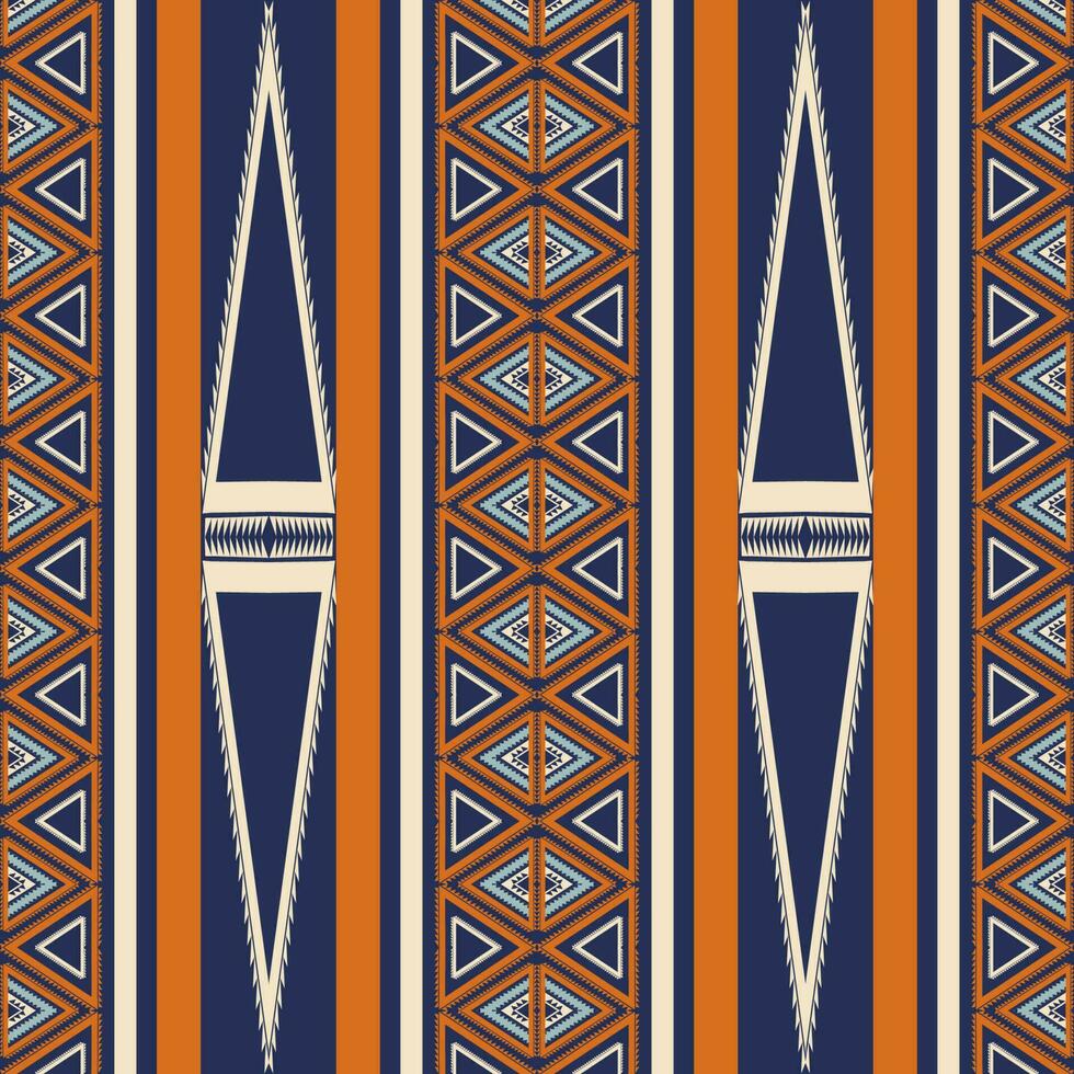 Aztec colorful geometric pattern. Aztec kilim colorful geometric stripes seamless pattern. Ethnic geometric pattern use for fabric, textile, home decoration elements, upholstery, wrapping, etc. vector