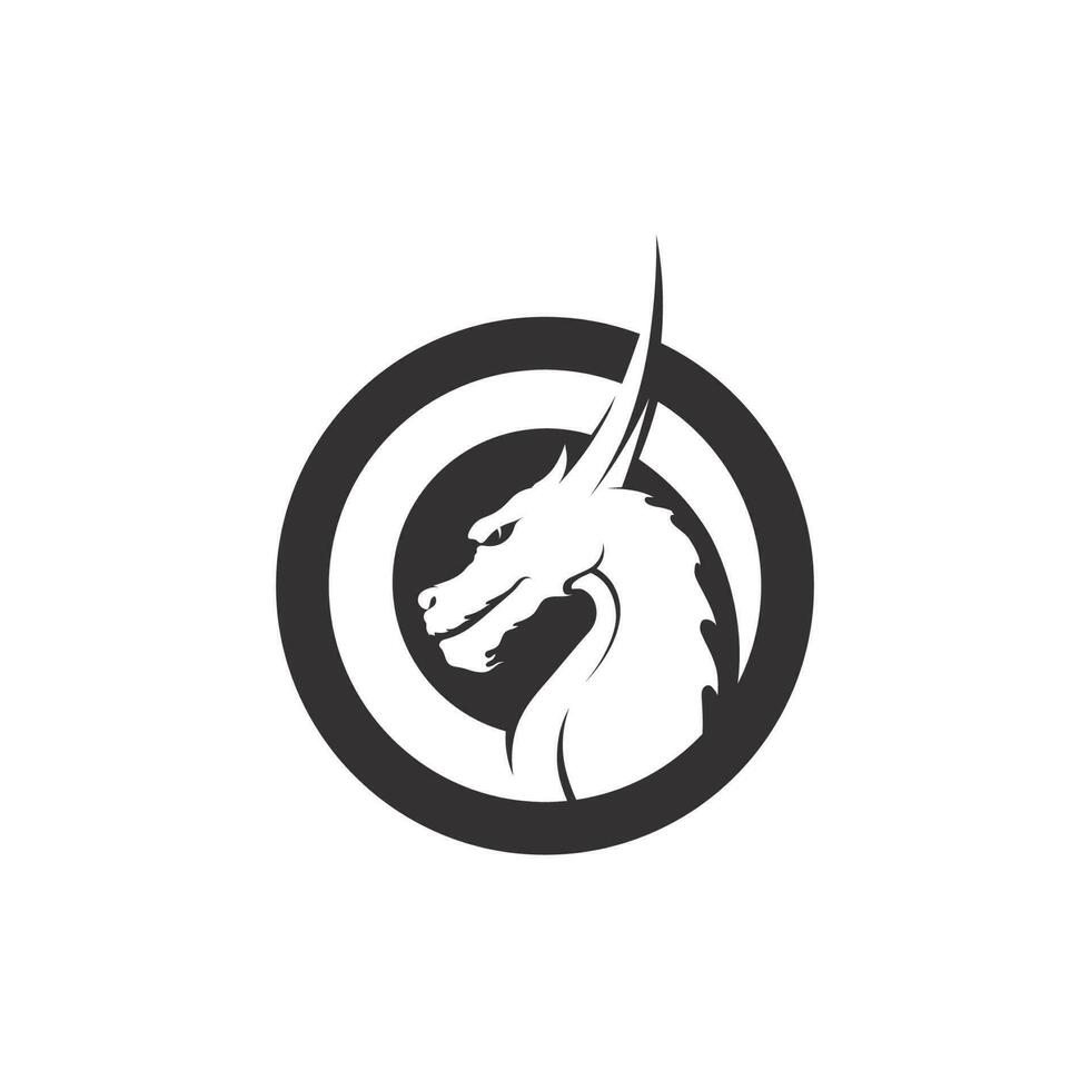 Dragon vector icon illustration