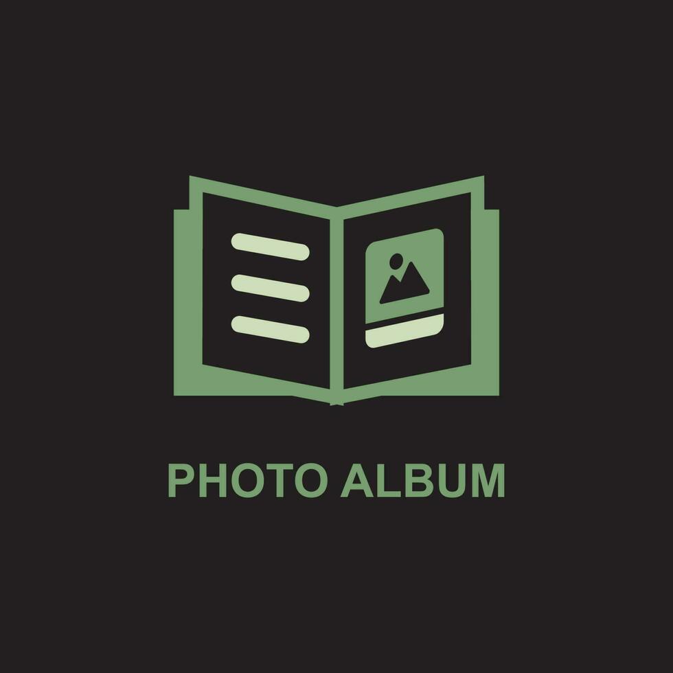 photo album icon vector illustration