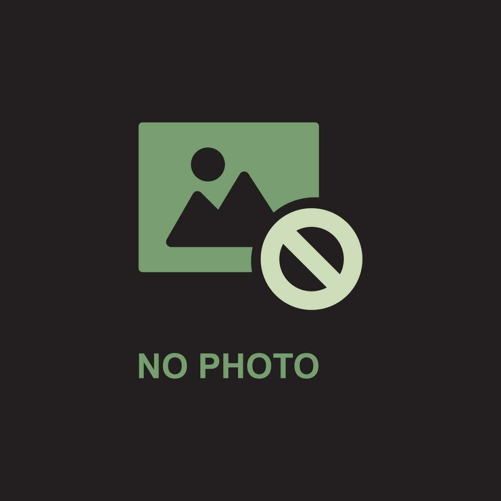 no photo icon vector illustration
