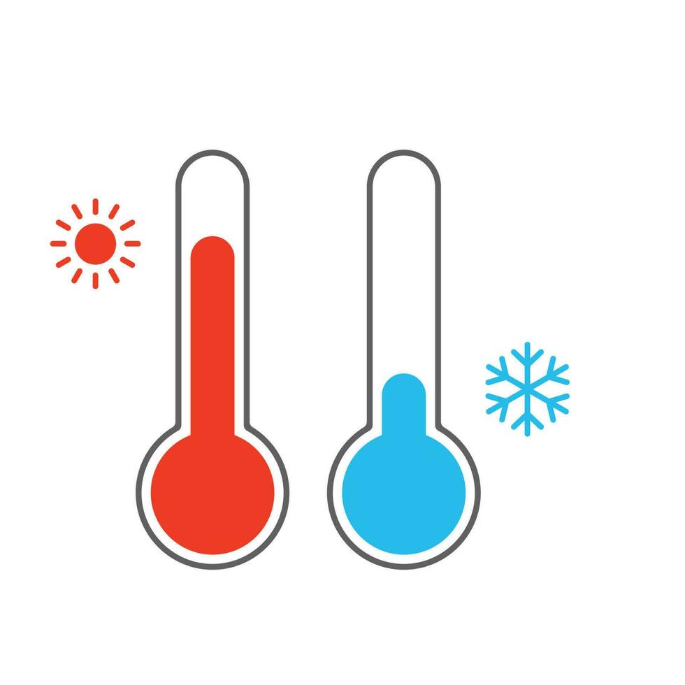 thermometer vector isolated on white background