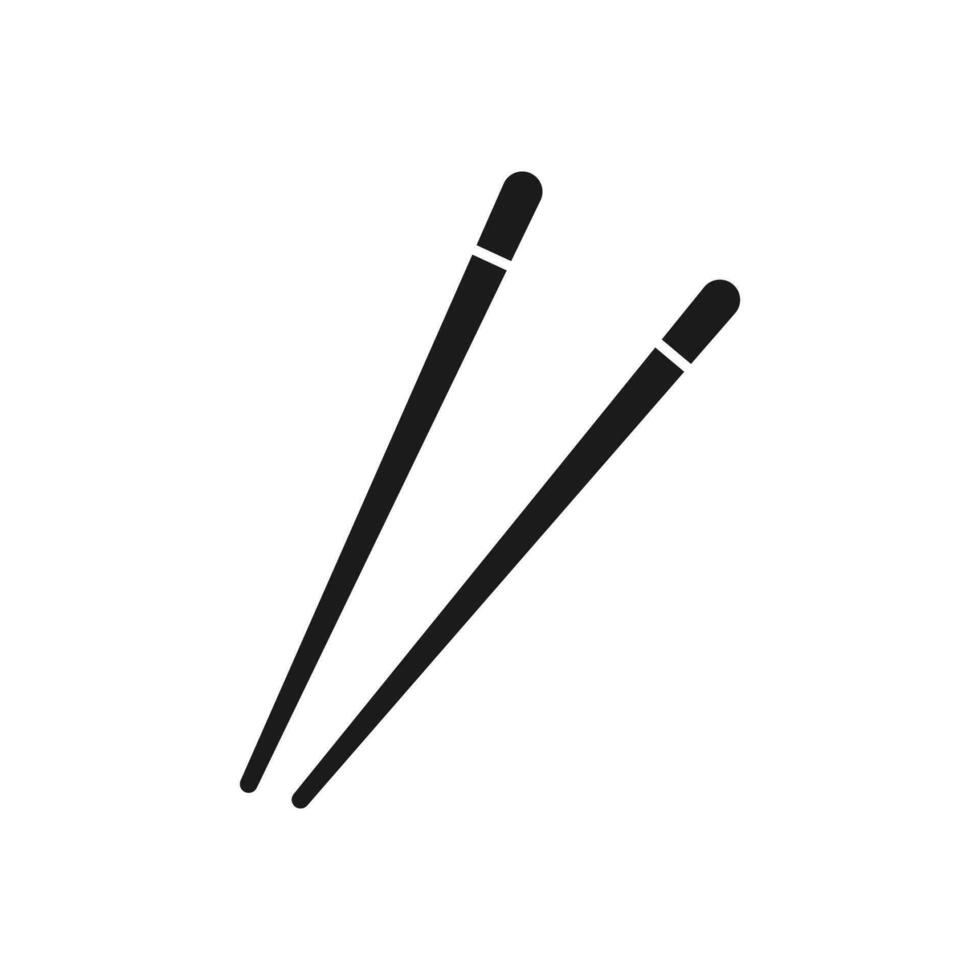 chopstick icon isolated on white background vector