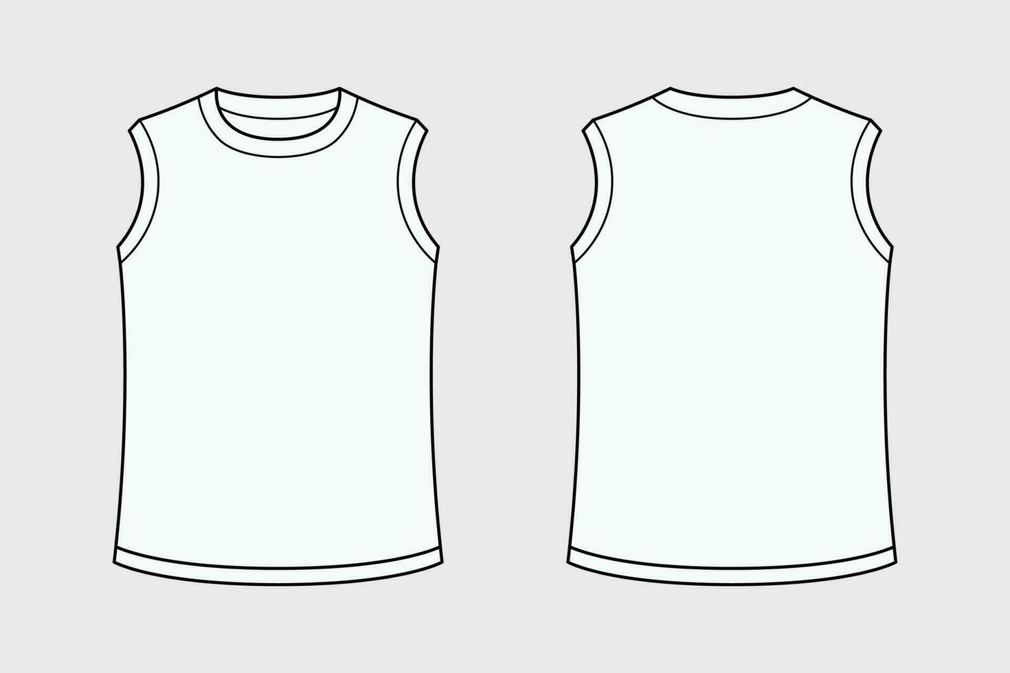 tank top vector isolated on white background