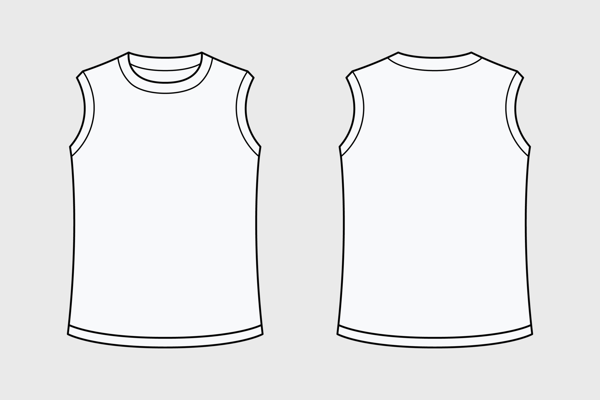 tank top vector isolated on white background 24360594 Vector Art at ...