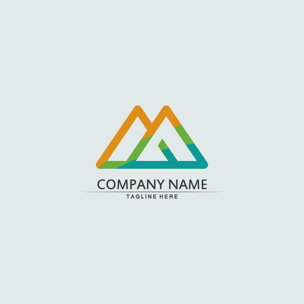 Mountain icon Logo vector