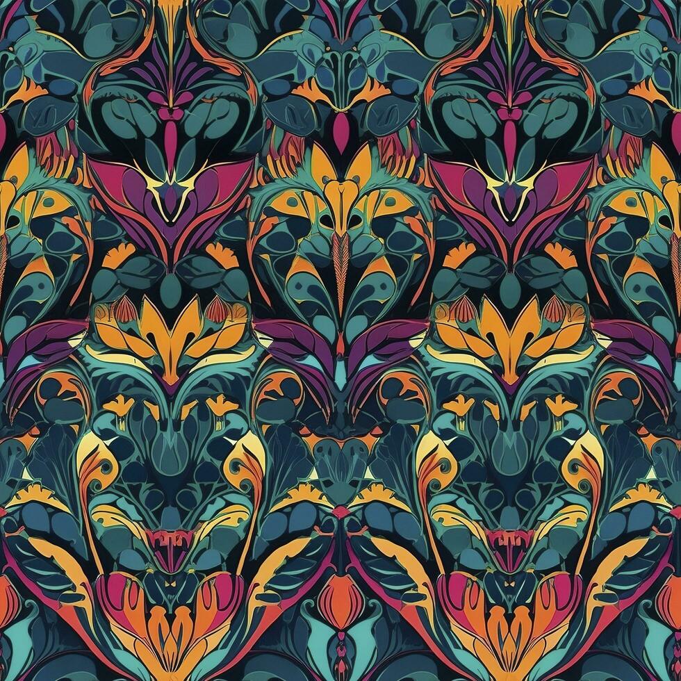 specify Pattern Painting,  abstract watercolor patterns, and seamless patterns. Modern stylish abstract texture. Seamless pattern with hand drawn, generate ai photo