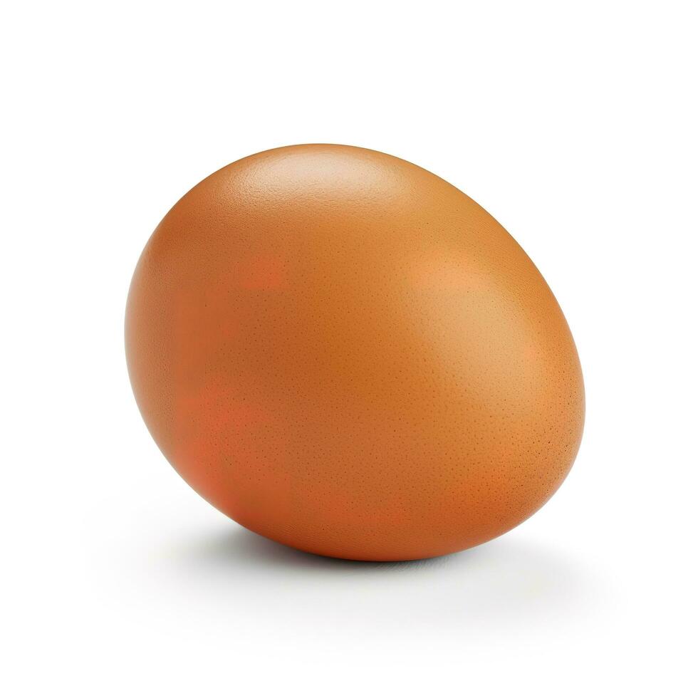 huevo aislado en blanco antecedentes con recorte camino, generar ai foto