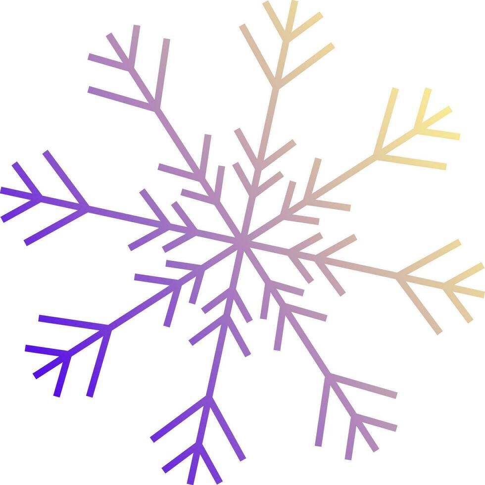 Vector illustration of snowflake.